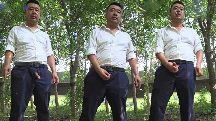 粗口衬衫帅中户外刺激玩射1