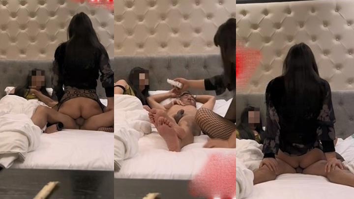 妖怪叉姐带着妓女服侍大叔